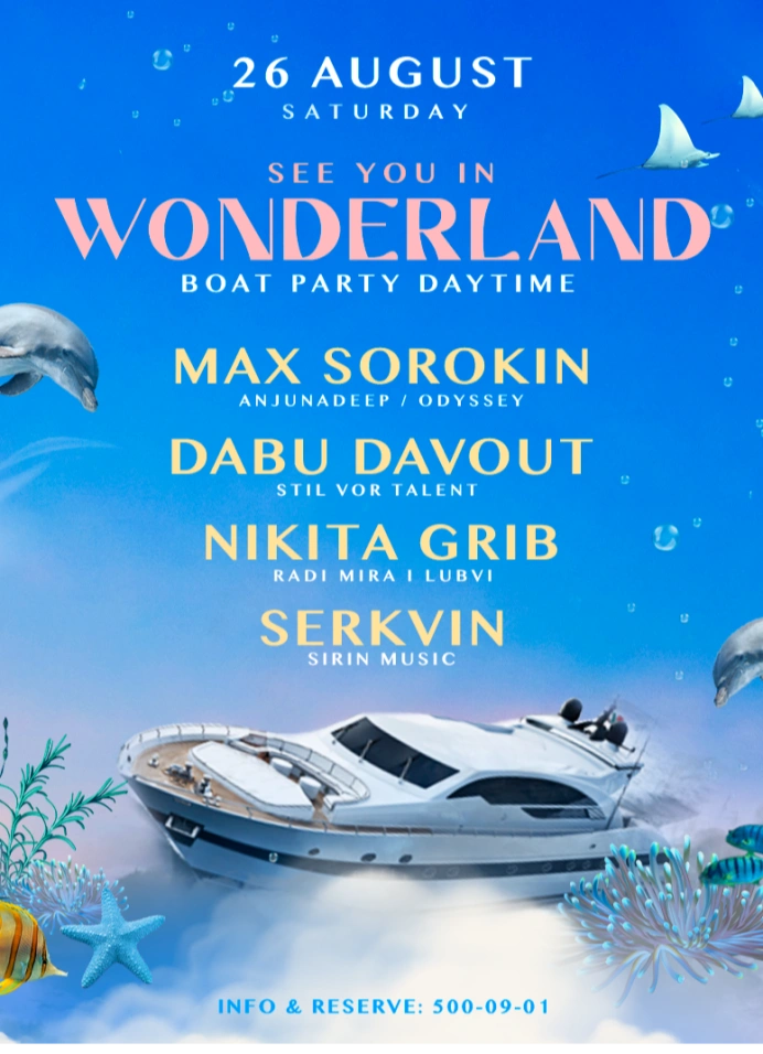 Wonderland. Boat Party Daytime part 2