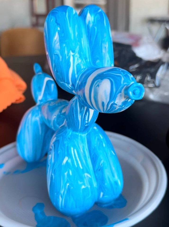 Роспись собачки Ballon Dog