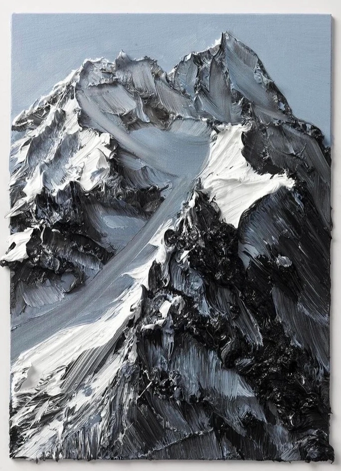 Горы маслом