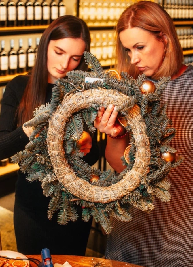 Новогодний венок или композиция