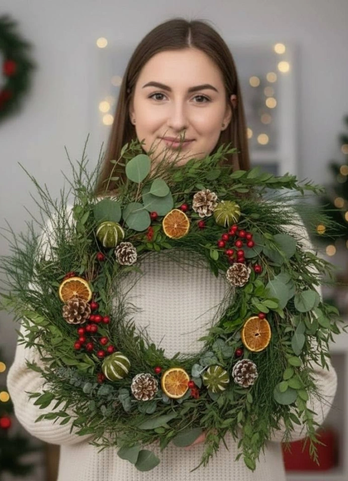 Мастер-класс «Рождественский венок»