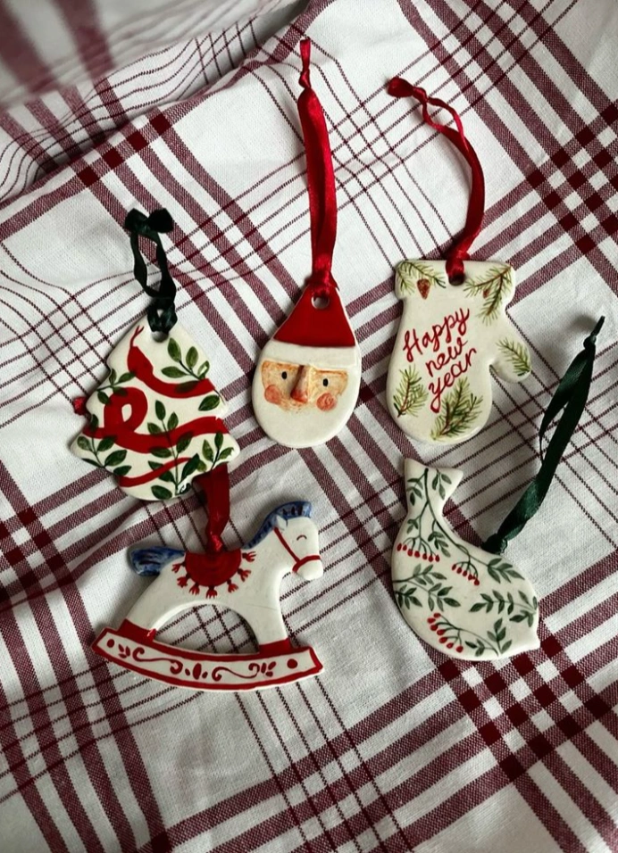 Гончарка: создание ёлочных игрушек