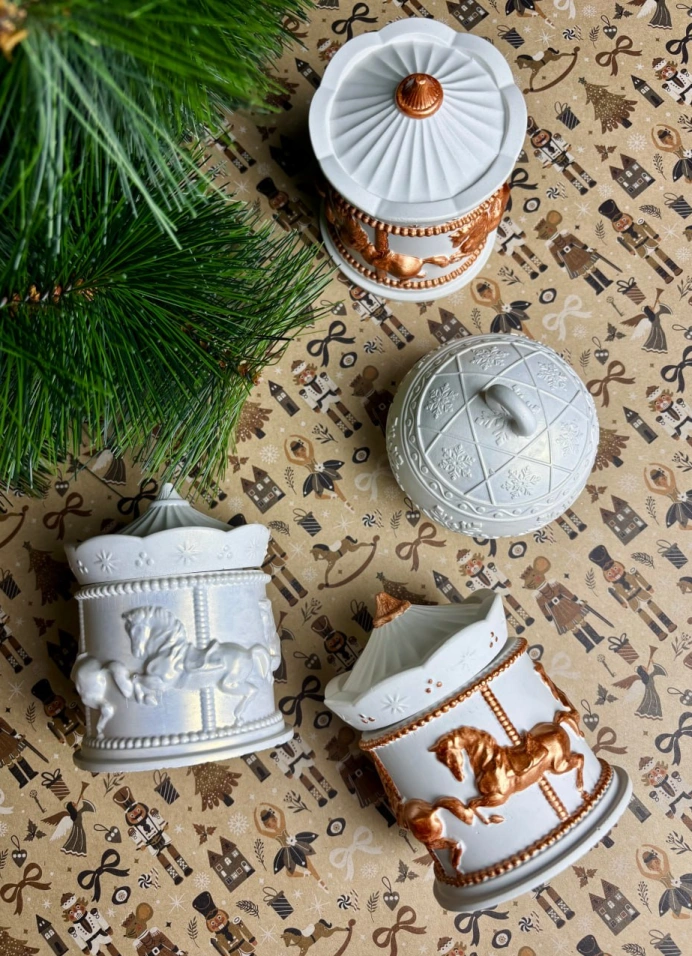 Зимние мастер-классы: свечи-карусели