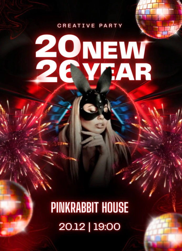 Новогодний корпоратив в «Розовом Кролике»