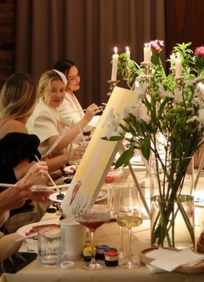 Арт-вечер со свечами и дегустацией вин