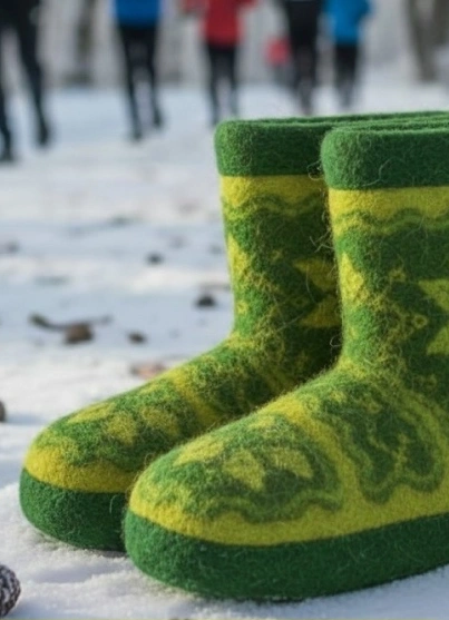 Забег в валенках