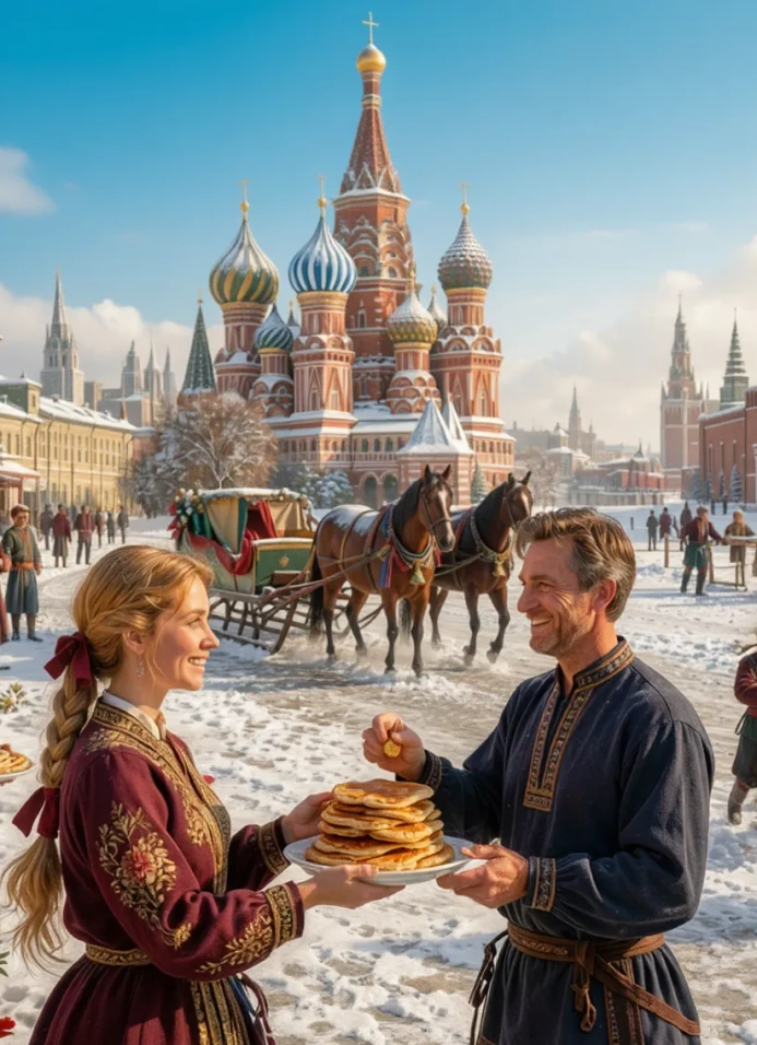 Как гуляли Масленицу в Москве