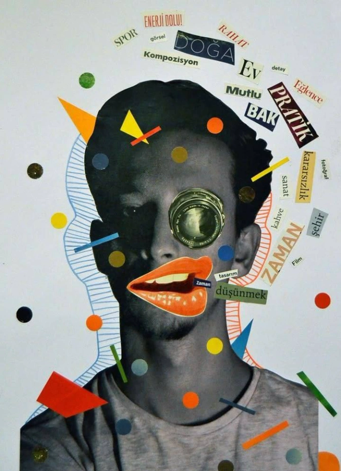 Парные коллажные портреты