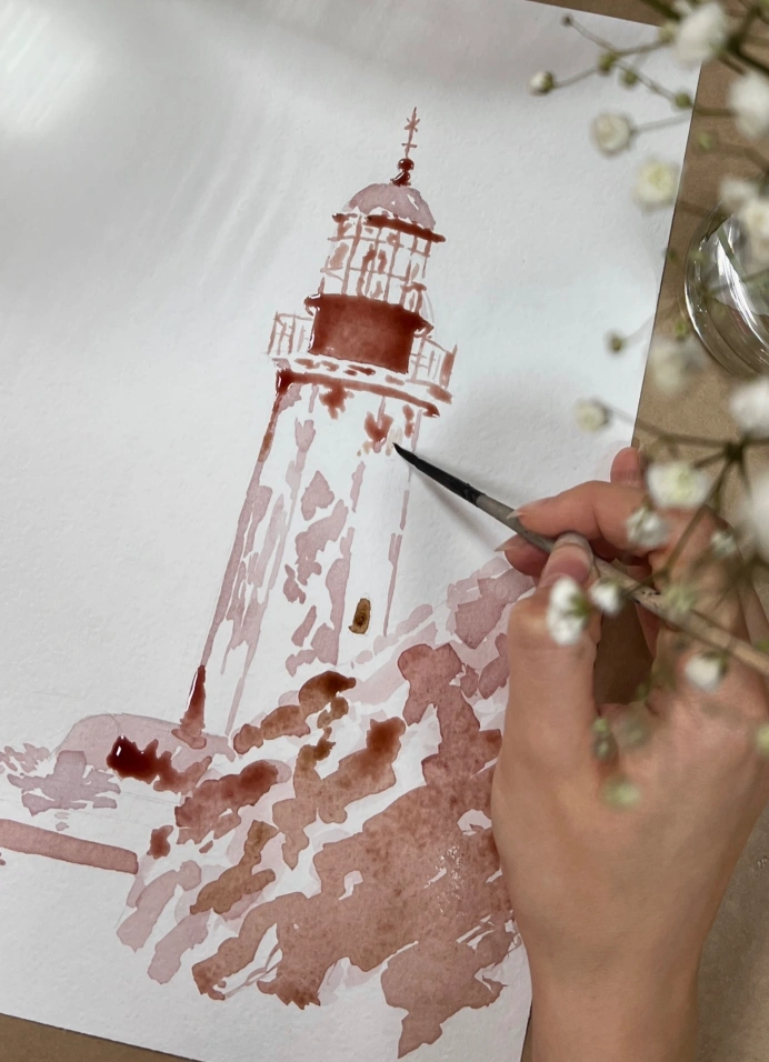 Индивидуальный мастер-класс «Картина вином»