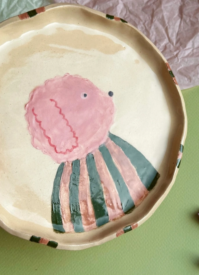 Тарелка послание. Весенняя