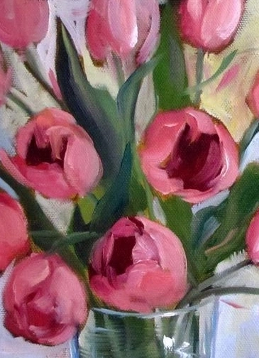 Пей и рисуй: Тюльпаны