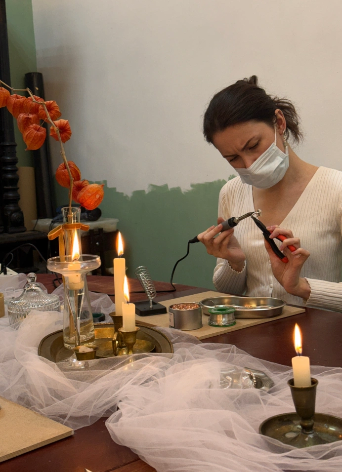 Кольцо или кулон в технике мягкая пайка (soft soldering)