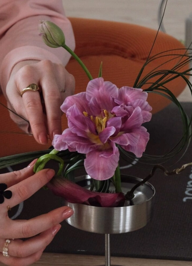 Композиция на кензане с йога практикой