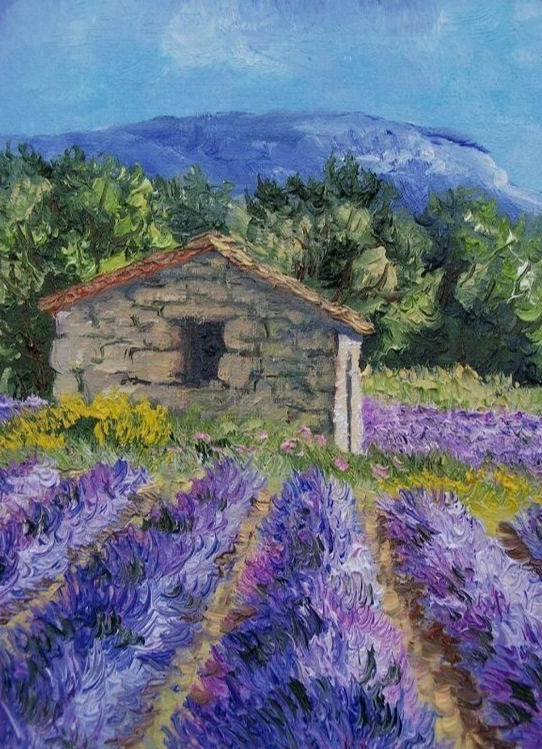 Пей и рисуй: Лавандовое поле