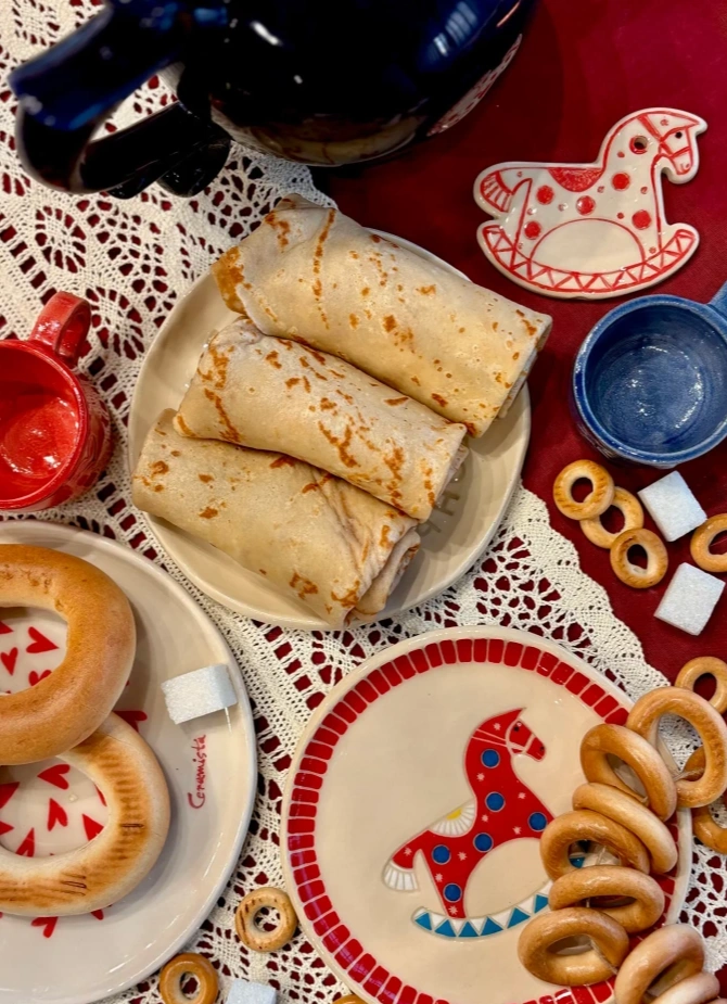 Тарелка в русском стиле