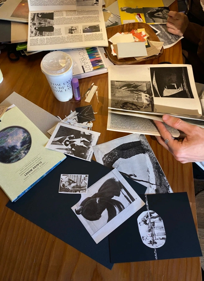 Коллажи с засушенными цветами