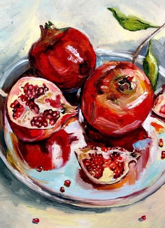 Пей и рисуй: Гранат